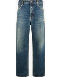 Roberto Cavalli - Washed Denim Jeans - Lyst