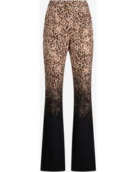 Roberto Cavalli - Leopard Print Trousers - Lyst