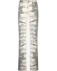 Roberto Cavalli - Pants With Tigress Print - Lyst