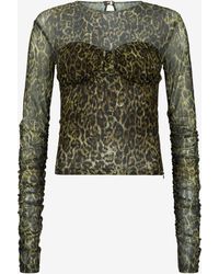 Roberto Cavalli - Leopard Print T-Shirt - Lyst