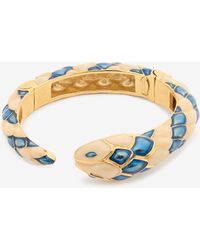 Roberto Cavalli - Bracciale Rigido Con Serpente - Lyst