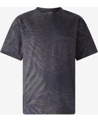 Roberto Cavalli - T-Shirt With Animal Print - Lyst