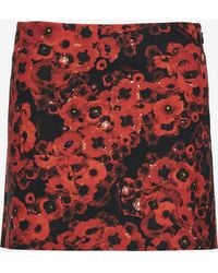 Roberto Cavalli - Miniskirt With Flower Print - Lyst
