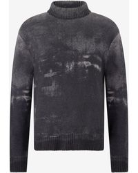 Roberto Cavalli - Turtle-Neck Wool Sweater - Lyst