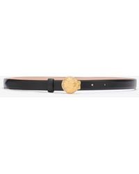 Roberto Cavalli - Leather Belt With Shell Buckle - Lyst