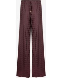 Roberto Cavalli - Loose Pants With Mirror Snake Monogram - Lyst