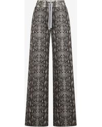Roberto Cavalli - Python Print Trousers - Lyst