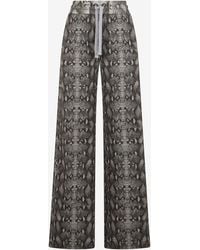 Roberto Cavalli - Python Print Trousers - Lyst