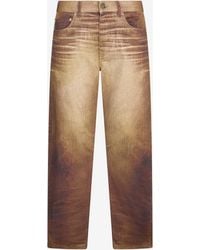 Roberto Cavalli - Python Print Jeans - Lyst