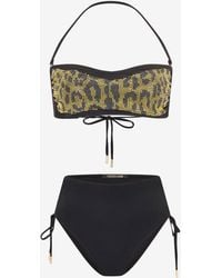 Roberto Cavalli - Bikini With Luminous Jaguar Motif - Lyst