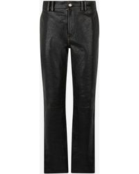Roberto Cavalli - Genuine Leather Pants - Lyst