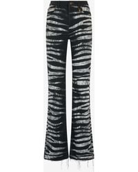 Roberto Cavalli - Hose Mit Print Zebra - Lyst