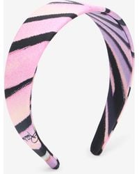 Roberto Cavalli - Ray Of Paradise Print Silk Headband - Lyst