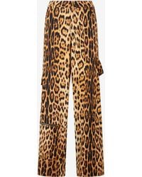 Roberto Cavalli - Pantalon À Imprimé Jaguar Skin - Lyst