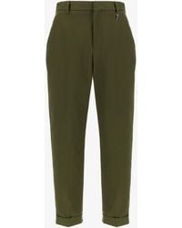 Roberto Cavalli - Tailored Slim Pants With Fang - Lyst