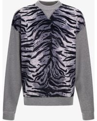 Roberto Cavalli - Zebra Print Sweatshirt - Lyst