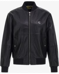 Roberto Cavalli - Just Cavalli Leather Bomber Jacket - Lyst