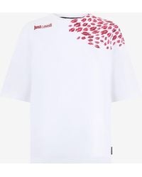 Roberto Cavalli - The Jaguar Kiss Print T-Shirt - Lyst