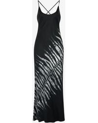 Roberto Cavalli - Long Dress With Tigress Print - Lyst