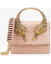 Roberto Cavalli - Borsa A Spalla Roar Grande Con Tigri Gioiello - Lyst