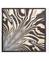 Roberto Cavalli - Zebra Print Scarf - Lyst