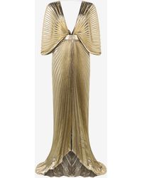 Roberto Cavalli - Lamè Maxi Dress - Lyst