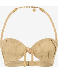 Roberto Cavalli - Sand Bralette Top With Rope Detail - Lyst