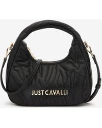 Roberto Cavalli - Sac Hobo Surpiqué Avec Logo - Lyst