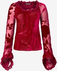 Roberto Cavalli - Pull Avec Motif Roses Et Python - Lyst