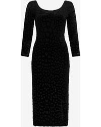 Roberto Cavalli - Sheath Dress With Jaguar Skin Pattern - Lyst