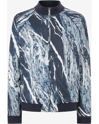 Roberto Cavalli - Sweatshirt With Zip And Rubane Print - Lyst