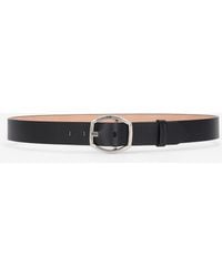 Roberto Cavalli - Belt With Branded Geometric Buckle - Lyst
