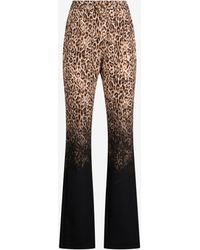 Roberto Cavalli - Leopard Print Trousers - Lyst