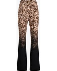 Roberto Cavalli - Leopard Print Trousers - Lyst