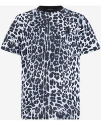 Roberto Cavalli - T-Shirt Mit Print Jaguar Skin - Lyst