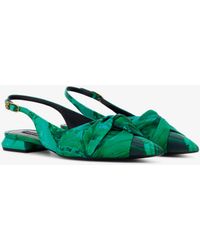 Roberto Cavalli - Le Pettegole Slingback With Malachite Print - Lyst