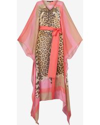 Roberto Cavalli - Cavalli Pop Print Silk Kaftan - Lyst