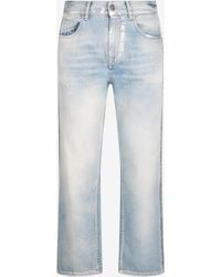 Roberto Cavalli - Light Wash Jeans With Monogram Rc - Lyst