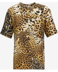 Roberto Cavalli - Jaguar Skin Print T-Shirt - Lyst