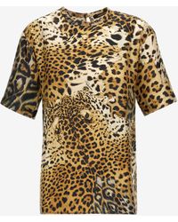 Roberto Cavalli - Jaguar Skin Print T-Shirt - Lyst