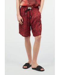 Roberto Cavalli - Shorts With Jaguar Skin Print - Lyst