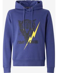 Roberto Cavalli - Sweatshirt With Jaguar And Lightning - Lyst