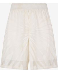Roberto Cavalli - Bermuda Shorts With Ray Devoré Print - Lyst