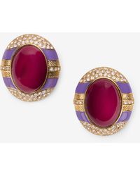 Roberto Cavalli - Ohrringe Burgundy - Lyst