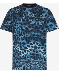 Roberto Cavalli - T-Shirt Mit Print Jaguar Skin - Lyst