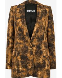 Roberto Cavalli - Python Print Jacket - Lyst