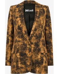 Roberto Cavalli - Python Print Jacke - Lyst