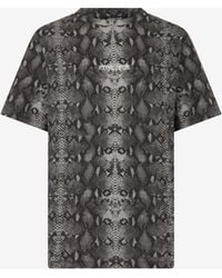 Roberto Cavalli - Python Print T-Shirt - Lyst