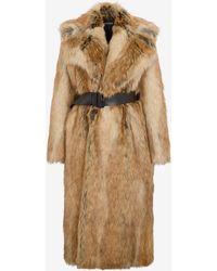 Roberto Cavalli - Faux Fur Coat - Lyst