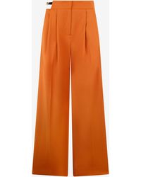 Roberto Cavalli - Wide-Leg Trousers With Cut-Out - Lyst